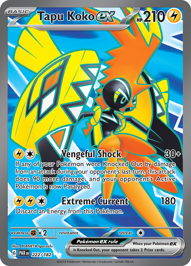 Tapu Koko ex (222/182) [Paradox Rift]