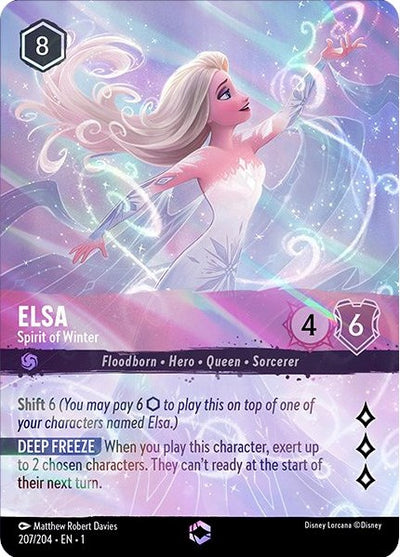 Elsa - Spirit of Winter (Alternate Art) (207/204) [The First Chapter]