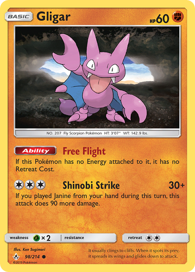 Gligar (98/214) [Sun & Moon: Unbroken Bonds]