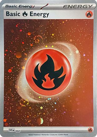 Basic Fire Energy (SVE002) (Cosmos Holo) [Scarlet & Violet: 151]