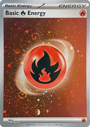 Basic Fire Energy (002) (Cosmos Holo) [Scarlet & Violet: 151]