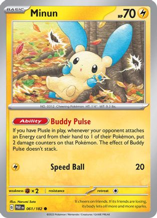 Minun (061/182) [Paradox Rift]