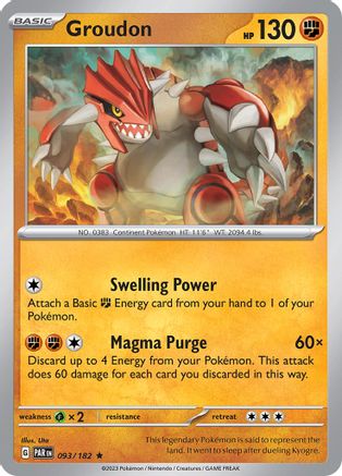 Groudon (093/182) [Paradox Rift]