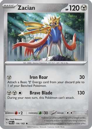 Zacian (136/182) [Paradox Rift]