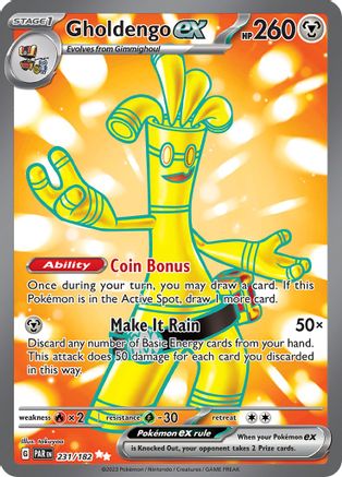 Gholdengo ex (231/182) [Paradox Rift]