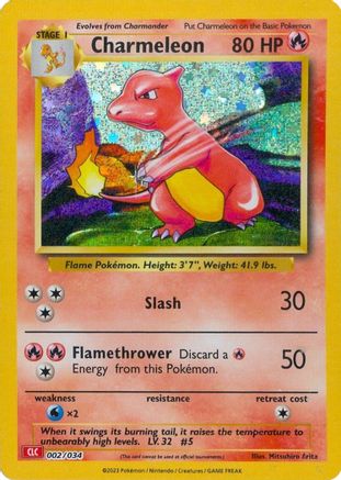 Charmeleon 002  - Holofoil Trading Card Game Classic