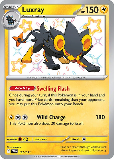 Luxray (136/091) [Scarlet & Violet: Paldean Fates]