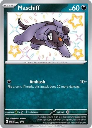 Maschiff (SVP071) - 071 [Scarlet & Violet: Black Star Promos]