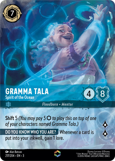 Gramma Tala - Spirit of the Ocean (Alternate Art) (217/204) [Into the Inklands]