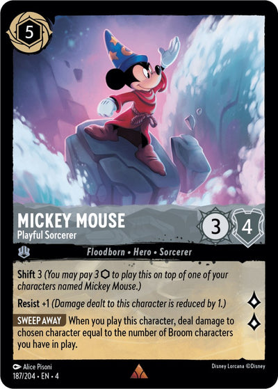 Mickey Mouse - Playful Sorcerer (187/204) [Ursula's Return]