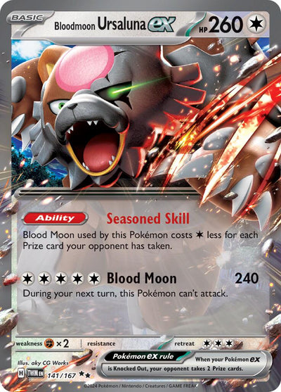 Bloodmoon Ursaluna ex (141/167) [Scarlet & Violet: Twilight Masquerade]