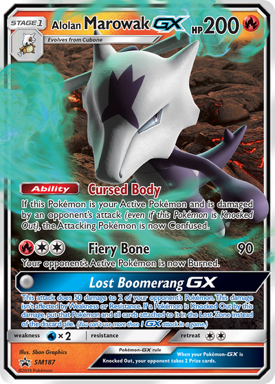 Alolan Marowak GX (SM187) [Sun & Moon: Black Star Promos]