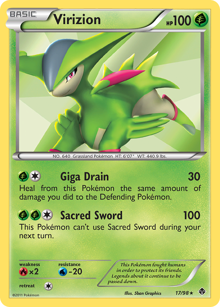 Virizion (17/98) [Black & White: Emerging Powers]