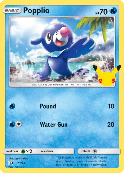 Popplio (23/25) [McDonald's 25th Anniversary]