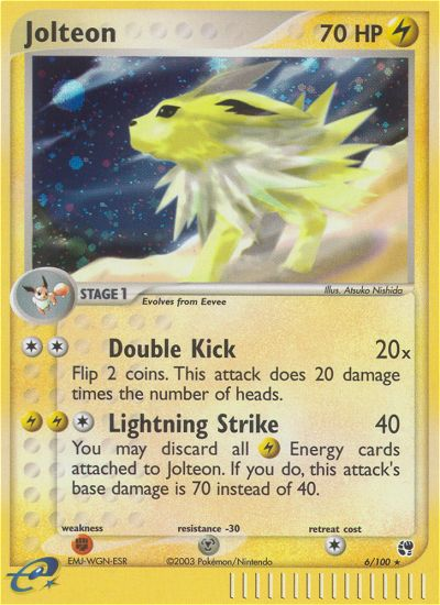 Jolteon (6/100) [EX: Sandstorm]