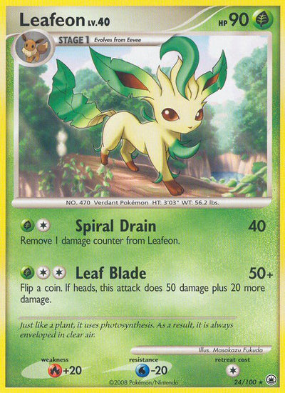 Leafeon (24/100) (Theme Deck Exclusive) [Diamond & Pearl: Majestic Dawn]