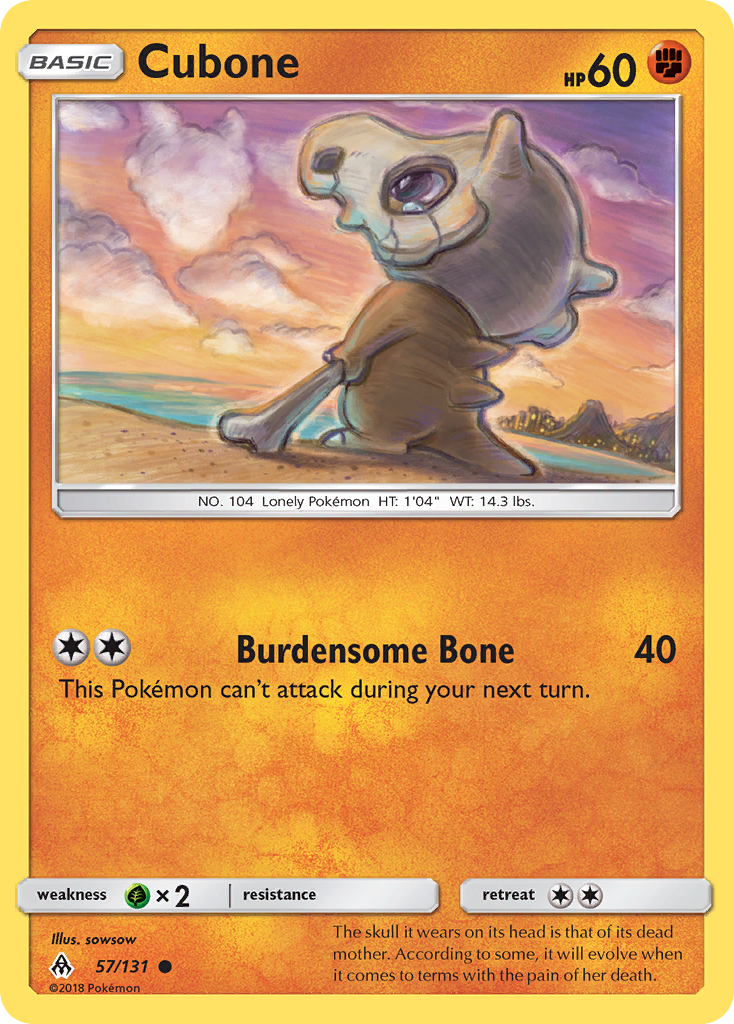 Cubone (57/131) [Sun & Moon: Forbidden Light]