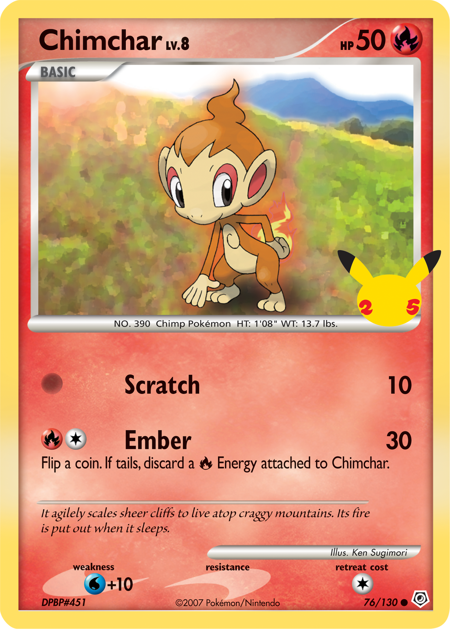 Chimchar (76/130) [First Partner Pack]