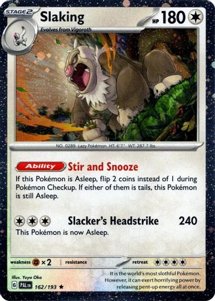Slaking (162/193) (Cosmos Holo) [Scarlet & Violet: Paldea Evolved]