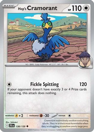 Hop's Cramorant (138/159) [Scarlet & Violet: Journey Together]