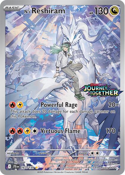 (Stamped) N's Reshiram (167/159) [Scarlet & Violet: Journey Together]