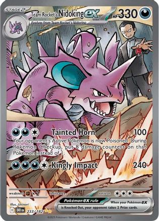 Team Rocket's Nidoking ex (233/182) [Scarlet & Violet: Destined Rivals]