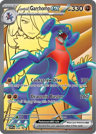 Cynthia's Garchomp ex (204) [Scarlet & Violet: Black Star Promos]
