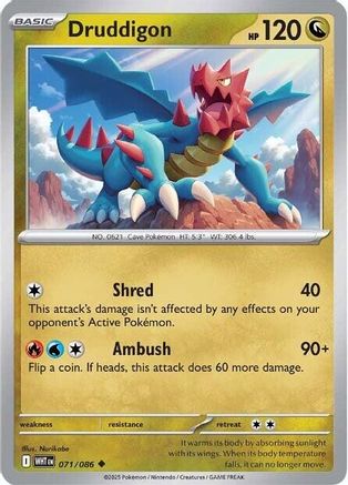Druddigon (069/086) [Scarlet & Violet: White Flare]