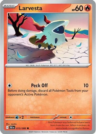 Larvesta (018/086) [Scarlet & Violet: Black Bolt]
