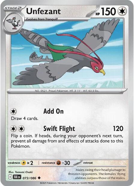 Unfezant (075/086) [Scarlet & Violet: Black Bolt]