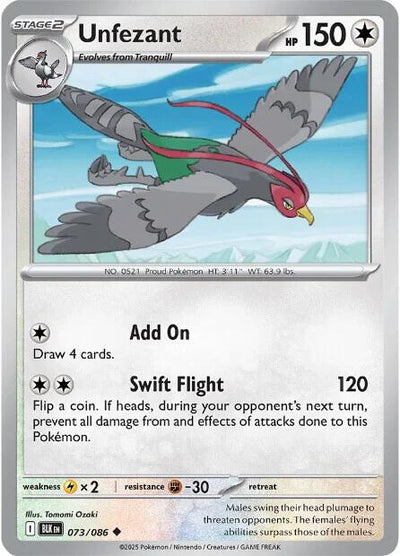 Unfezant (075/086) [Scarlet & Violet: Black Bolt]