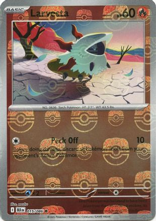 Larvesta (018/086) (Master Ball Pattern) [Scarlet & Violet: Black Bolt]