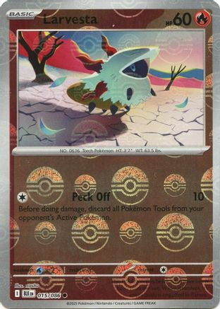 Larvesta (018/086) (Poke Ball Pattern) [Scarlet & Violet: Black Bolt]