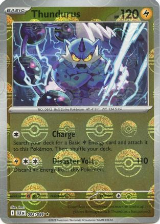 Thundurus (036/086) (Poke Ball Pattern) [Scarlet & Violet: Black Bolt]
