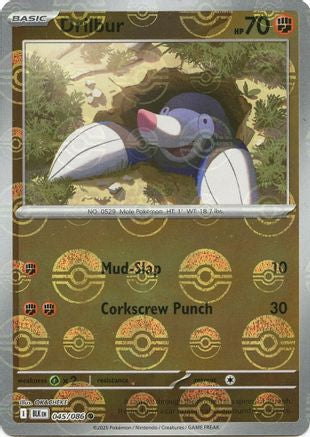Drilbur (048/086) (Poke Ball Pattern) [Scarlet & Violet: Black Bolt]