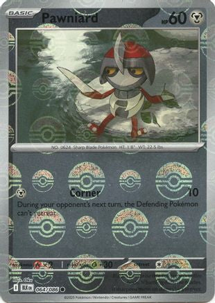 Pawniard (066/086) (Poke Ball Pattern) [Scarlet & Violet: Black Bolt]