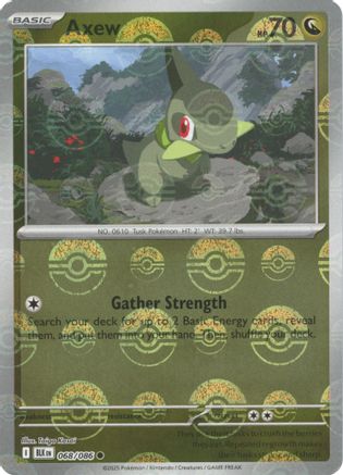 Axew (Poke Ball Pattern) 068  - Holofoil SV Black Bolt