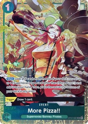 More Pizza!! (Premium Card Collection -Best Selection Vol. 4-) (OP07-037) - One Piece Promotion Cards Foil