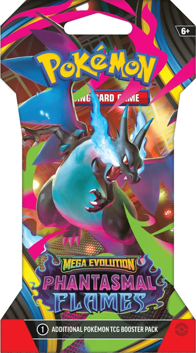 Pokemon Mega Evolution: Phantasmal Flames - Sleeved Booster Pack