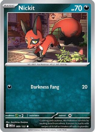 Nickit (089/132) [Mega Evolutions: Base Set]