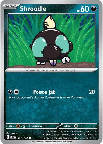 Shroodle (091/132) [Mega Evolutions: Base Set]
