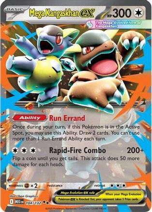 Mega Kangaskhan ex (104/132) [Mega Evolutions: Base Set]