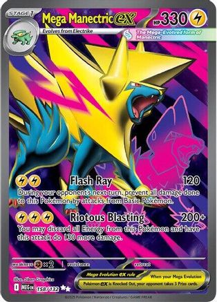 Mega Manectric ex (158/132) [Mega Evolutions: Base Set]