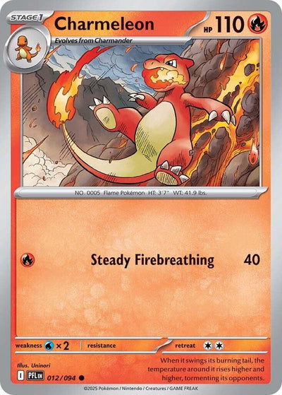 Charmeleon (012/094) [Mega Evolution: Phantasmal Flames]