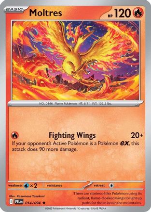Moltres 014/094  - Reverse Holofoil ME02 Phantasmal Flames