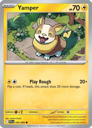 Yamper (030/094) [Mega Evolution: Phantasmal Flames]