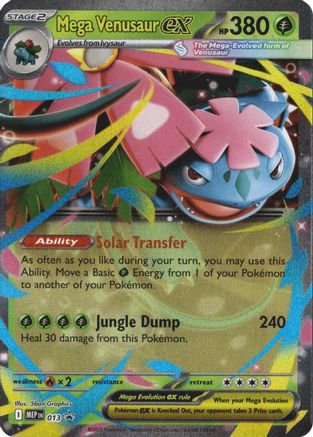 Mega Venusaur ex 013  - Holofoil ME Mega Evolution Promo