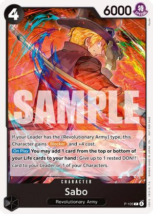 Sabo (Store Tournament 2025 Vol. 4) (P-105) - One Piece Promotion Cards