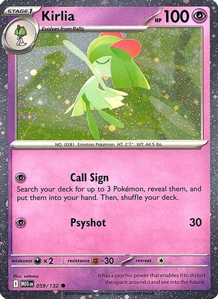 Kirlia (Cosmos Holo) 059  - Holofoil Miscellaneous Cards & Products