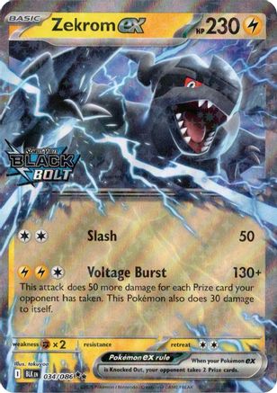 Zekrom ex (Black Bolt Stamped) 034  - Holofoil Miscellaneous Cards & Products